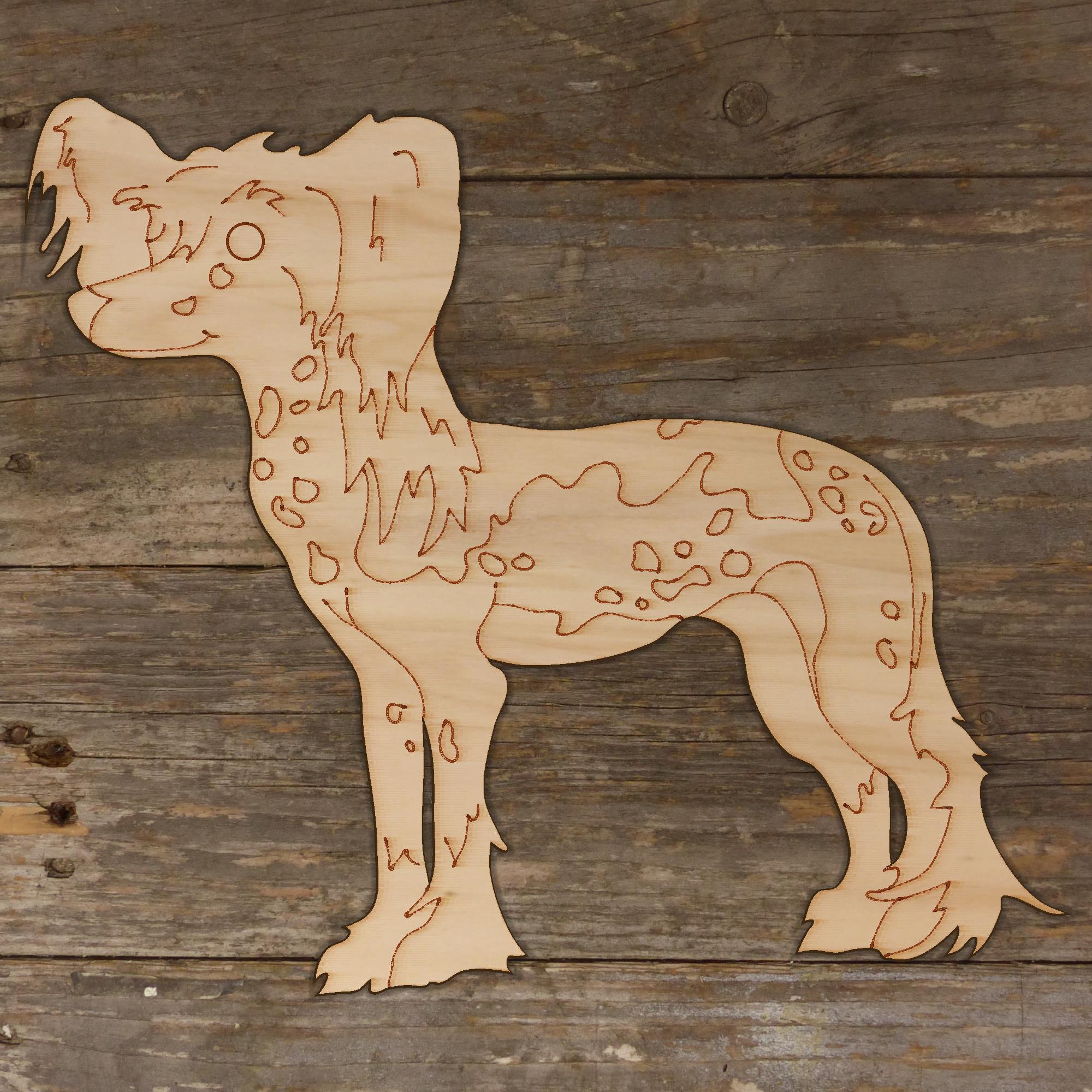 10 x animaux domestiques en bois à crête chinoise forme artisanale debout 3 mm plis - Photo 3/4