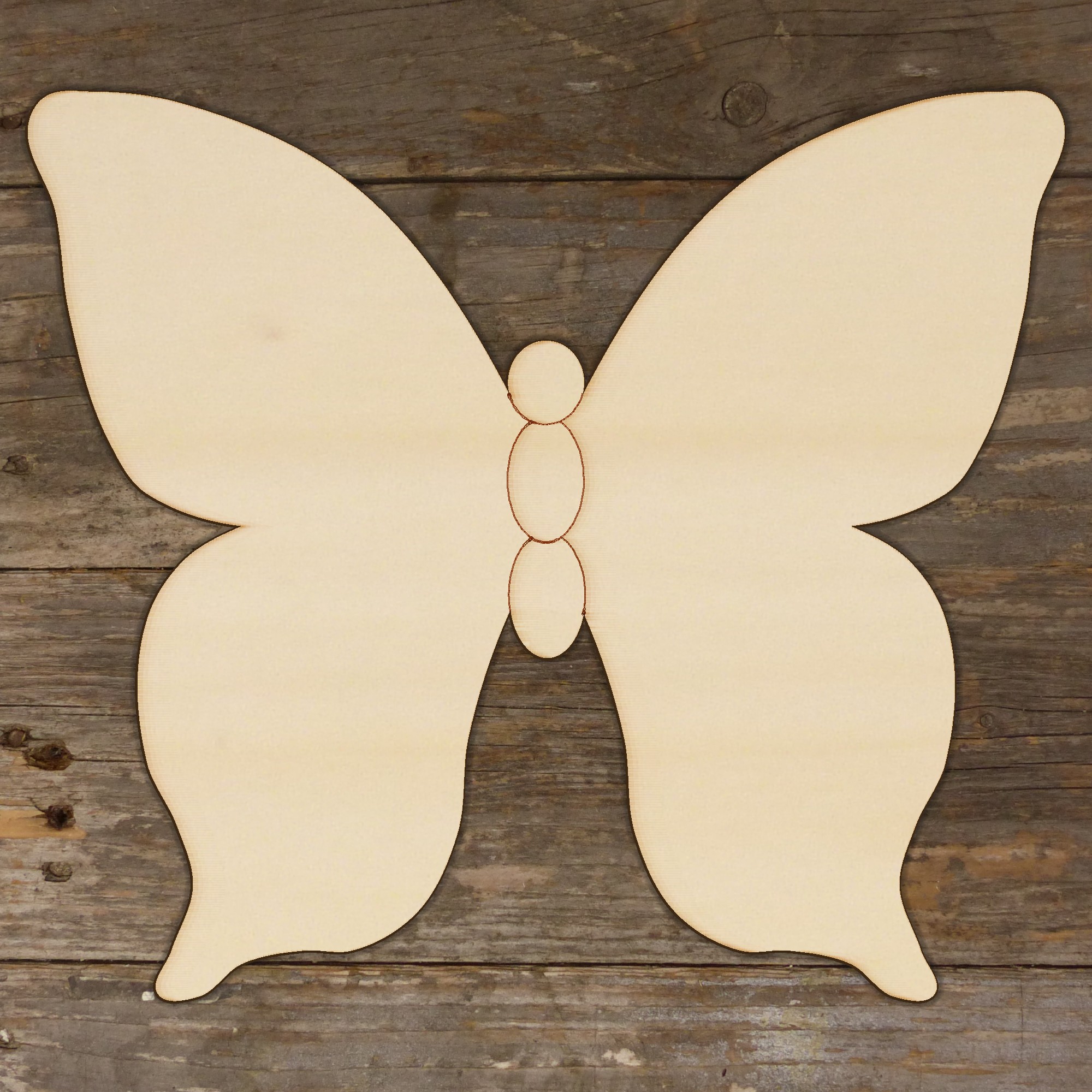 10x Wooden Simple Butterfly Style E Craft Shapes 3mm Plywood Insect and Wildlife - Picture 2 of 3