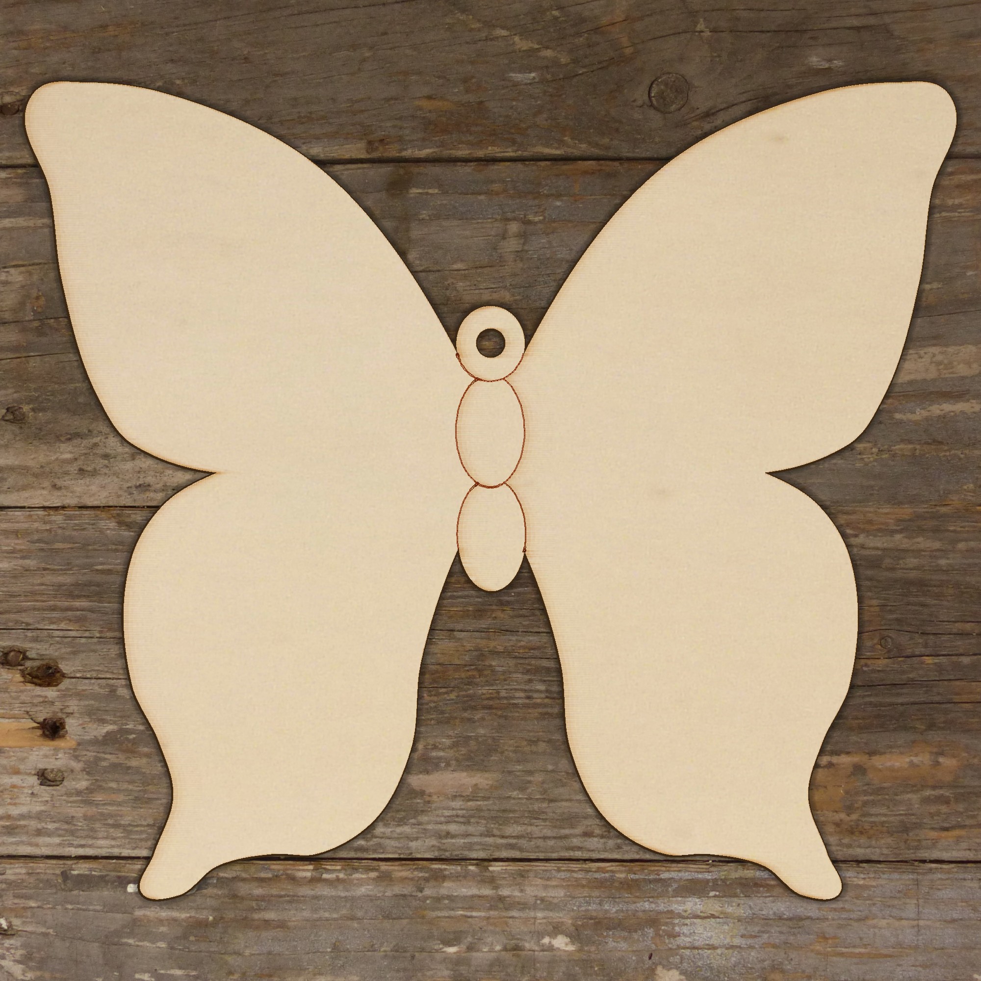 10x Wooden Simple Butterfly Style E Craft Shapes 3mm Plywood Insect and Wildlife - Picture 3 of 3