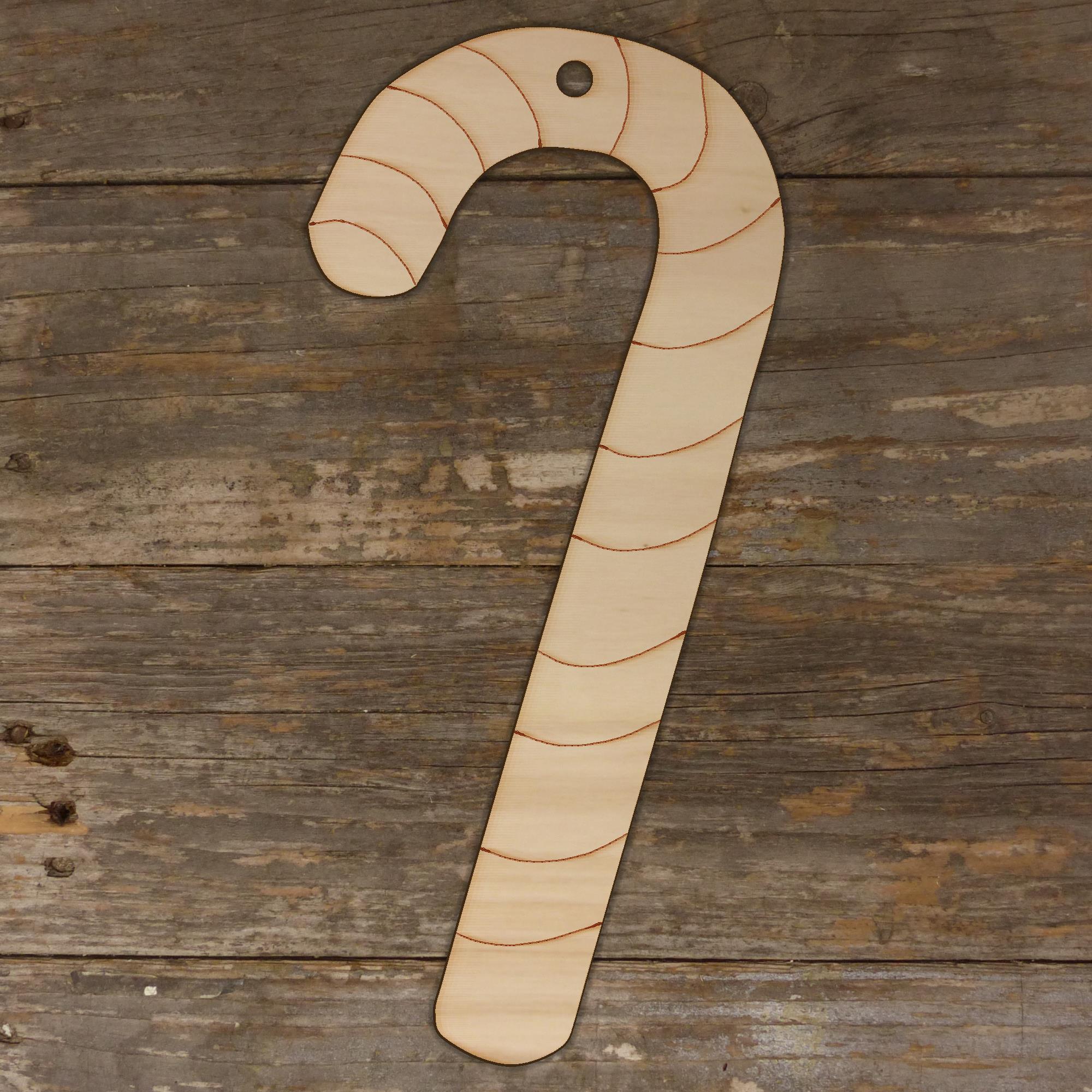 10x Holz Weihnachten Süßigkeitenrohr Handwerk Formen 3 mm Sperrholz Weihnachten Dekoration süß - Bild 4 von 4